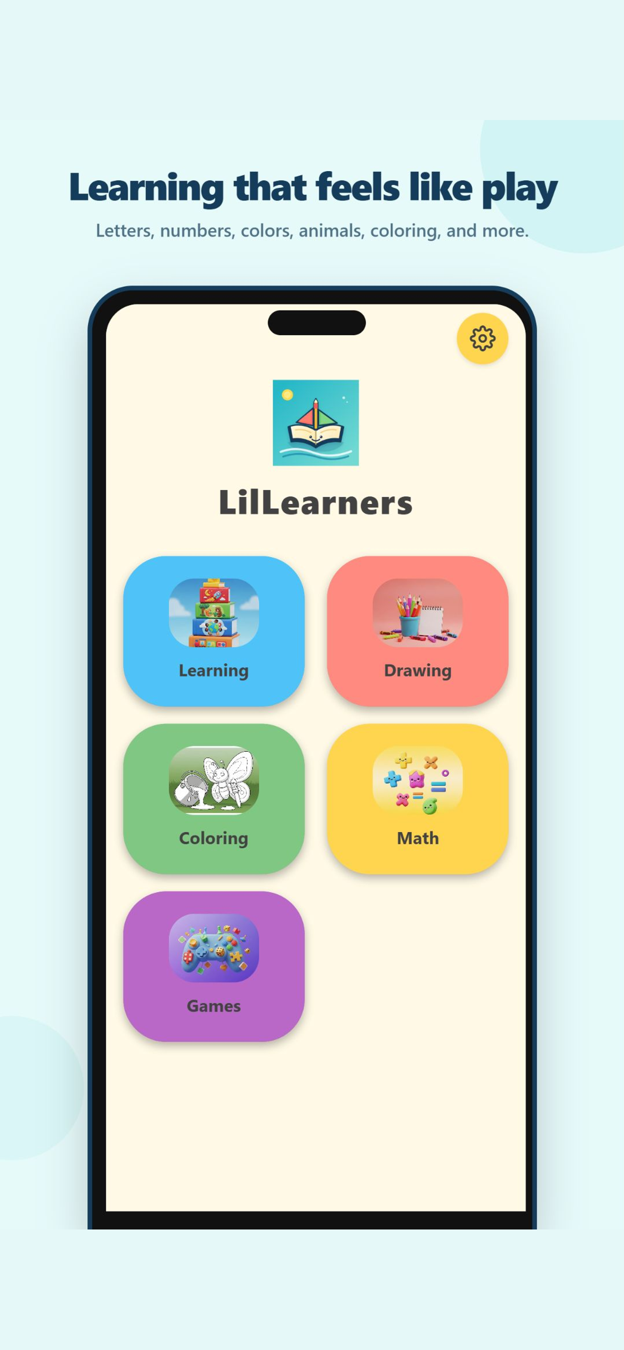 LilLearners learning screen